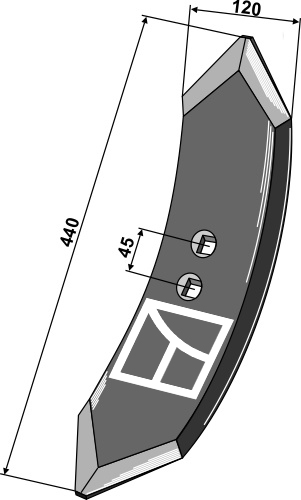 Various sweeps for cultivators shanks