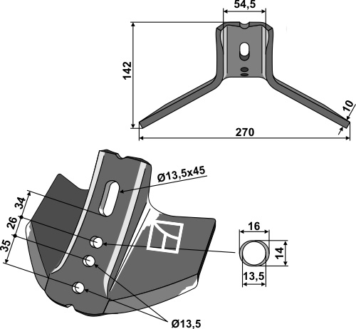 Vogel u. Noot - Cultivator parts 