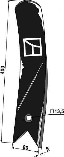 Leitblech - links geeignet für: Kuhn - Piese cultivatoare