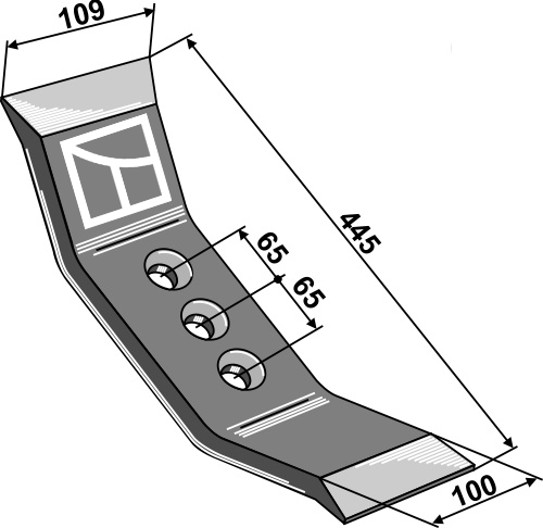 Grubberschar 445mm