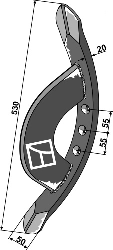 Vorschar - 530 geeignet für: Väderstad - Kultivator dele