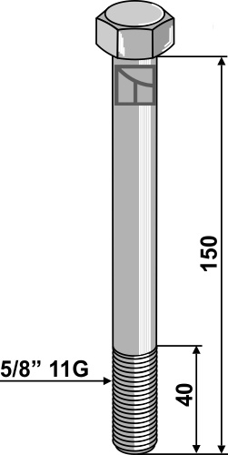 Schraube 5/8'' 11G