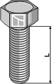 Zeskantbouten - galvanisch verzinkt - M10x1,5