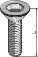 Bouten verzonken met inbus - M10x1,5