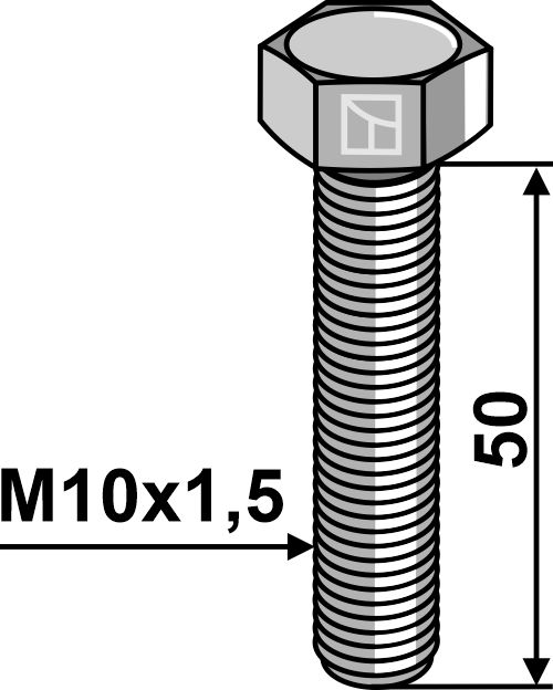 Sechskantschraube M10 ohne Mutter