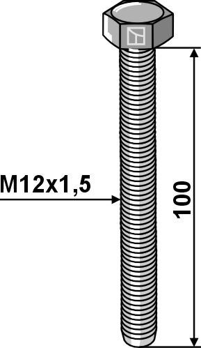 Schraube M12x1,5 - Verzinkt - 8.8