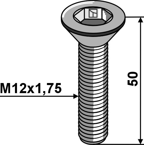 Hexagon socket screws - M12x1,75
