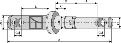 Cavilhas para os braços inferiores