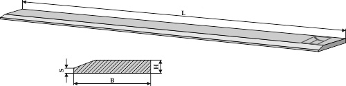 Lâminas para carregador frontal HARDOX 500 - Largura 120