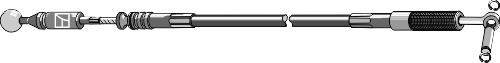 Bowdenzug - 2200mm geeignet für: Alö Bowdenzüge