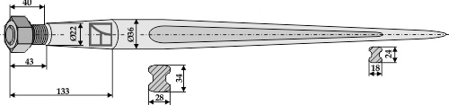 Baas / Trima Frontladertand, Balenklemhaak