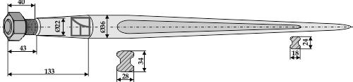 Baas / Trima Frontladertand, Balenklemhaak