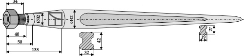 Frontladerzinken 1400mm
