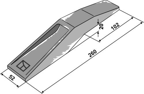 Bicos de escavadora/ carregador