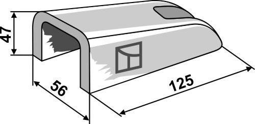 Holder for læssertand, ikrings plade,  Bolt,  Tilbehør for graveskovle tænder