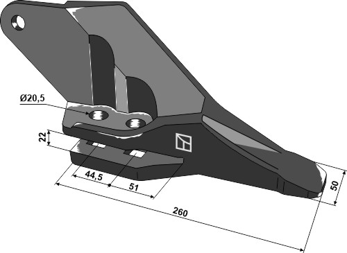Gabelzahn geeignet für: J.C.B. Baggerzähne