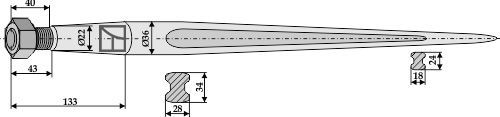 Frontladerzinken 850