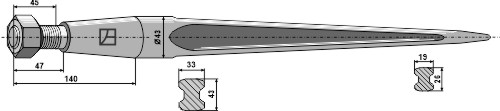 Frontladerzinken 810mm