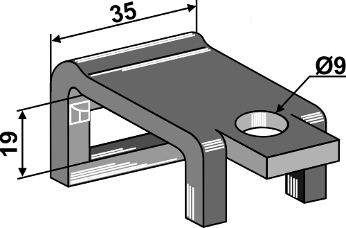 Suportes para braços mola para quadros/ armações 35x12