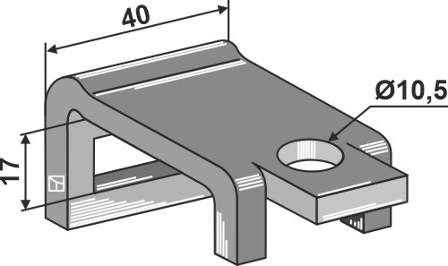 Suportes para braços mola para quadros / armações 35x10