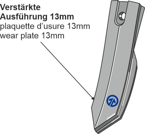 Schnell-Wechsel-Schar - 50mm geeignet für: Schnell-Wechsel-Schare - SERIE 200 - 6mm