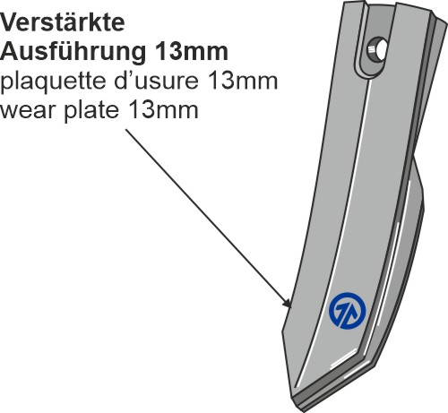 Schnell-Wechsel-Schar - 50mm geeignet für: Bicos - sistema de substituição rápida - Serie 200 - 6mm