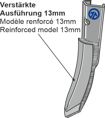 Schnell-Wechsel-Schar - 50mm geeignet für: Rejas cambio rápido - SERIE 200 - 6 mm