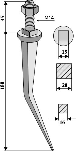 Harrow teeth to fit as