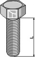 Śruby z łbem szcześciokątnym, galwanicznie ocynkowane - M20x2,5