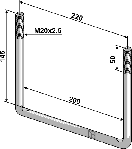 Bügelschraube M20x2,5