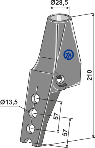 Halter geeignet für: Tubos de substituição rápida para injector de sementes - BOURGAULT