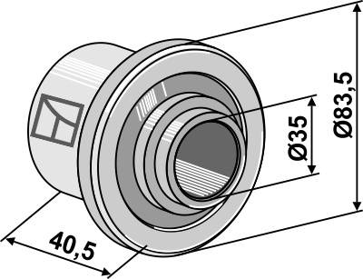 Distanzstück - 41,5mm geeignet für: Hankmo
