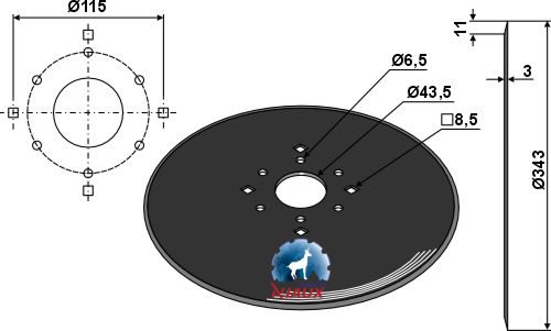 Great Plains Disques de semoir