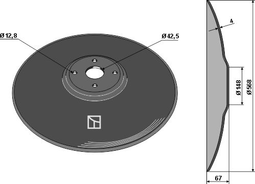 Kverneland Körper Typ Hydrein / Agrator