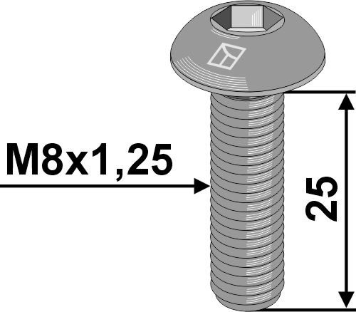 Innensechskantschraube - M8x1,25 - 10.9