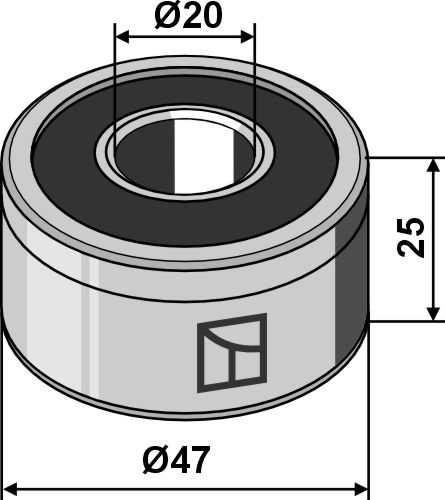 Hub BB2-3500A geeignet für: Väderstad Accessories for Seed drill discs