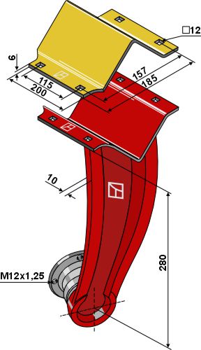 Schijvenhouder geeignet für: Väderstad Schijvenhouder voor korte schijveneggen