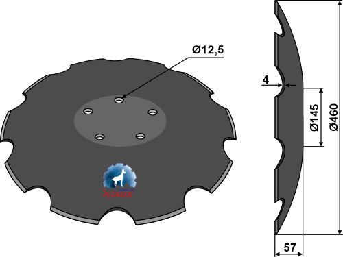 Discs for short cover-crops - NIAUX - Ø460