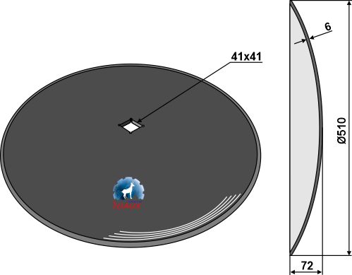 Disco liso - Ø510x6