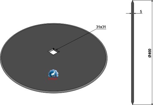 Sechscheibe glatt Ø460x5