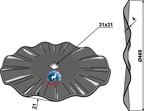 Ploeglichaam type BP-324 PS(L)