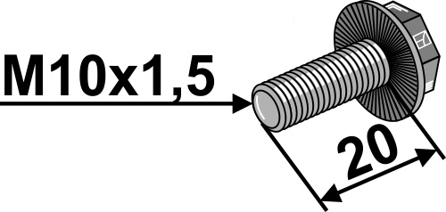 Schraube - M10x1,5