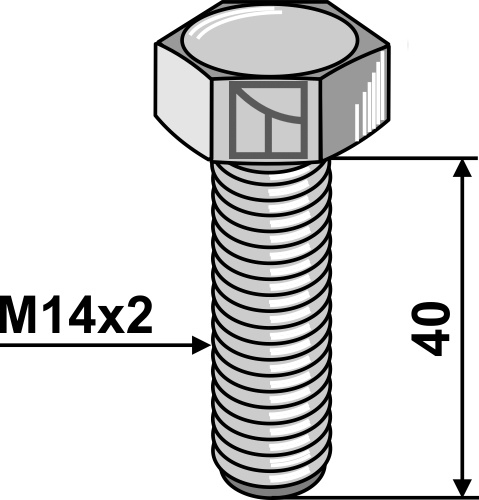 Sechskantschraube - M14
