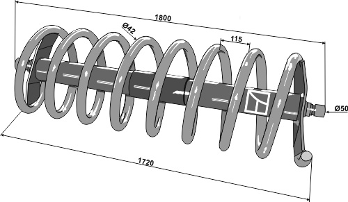 Spiralwalze 1800 - linke Ausführung