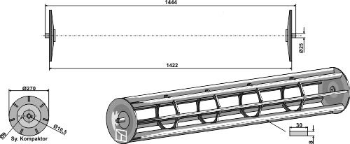 Cage rollers plain bars to fit