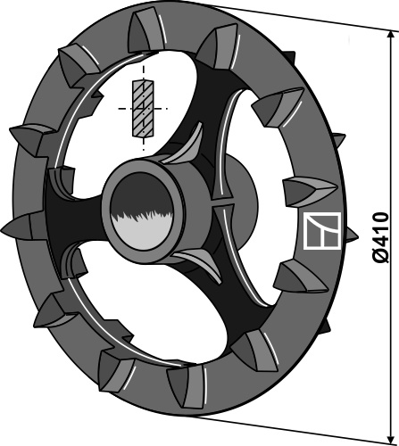 Crosskillring - Ø410mm