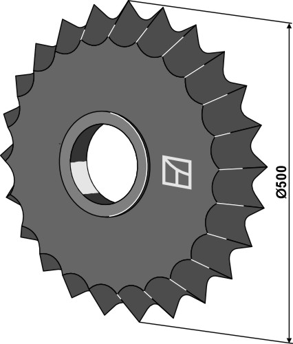 Zahnwalzenring - Ø500mm geeignet für: Güttler Aneis dentados