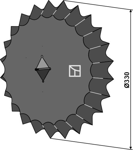 Anel dentado - Ø330mm