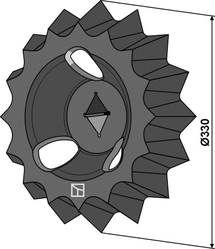 Anel dentado - Ø330mm