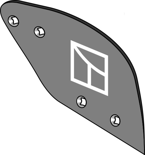 Vorschälerblech D1 - rechts geeignet für: Lemken Mestinlegger-schaar en voorschaar
